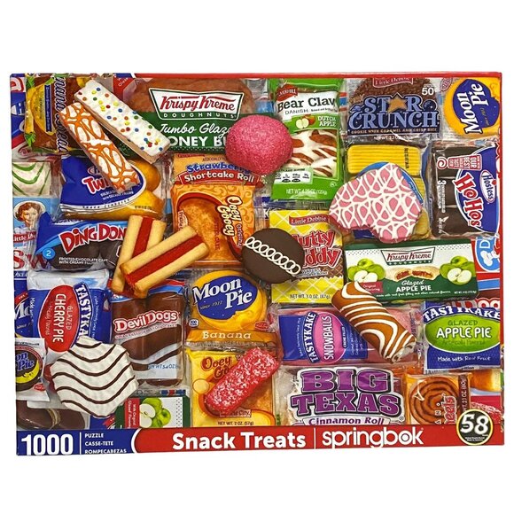Springbok Snack Treats 1000 Piece Jigsaw Puzzle Kelly Daniels Junk Food USA - Picture 1 of 6